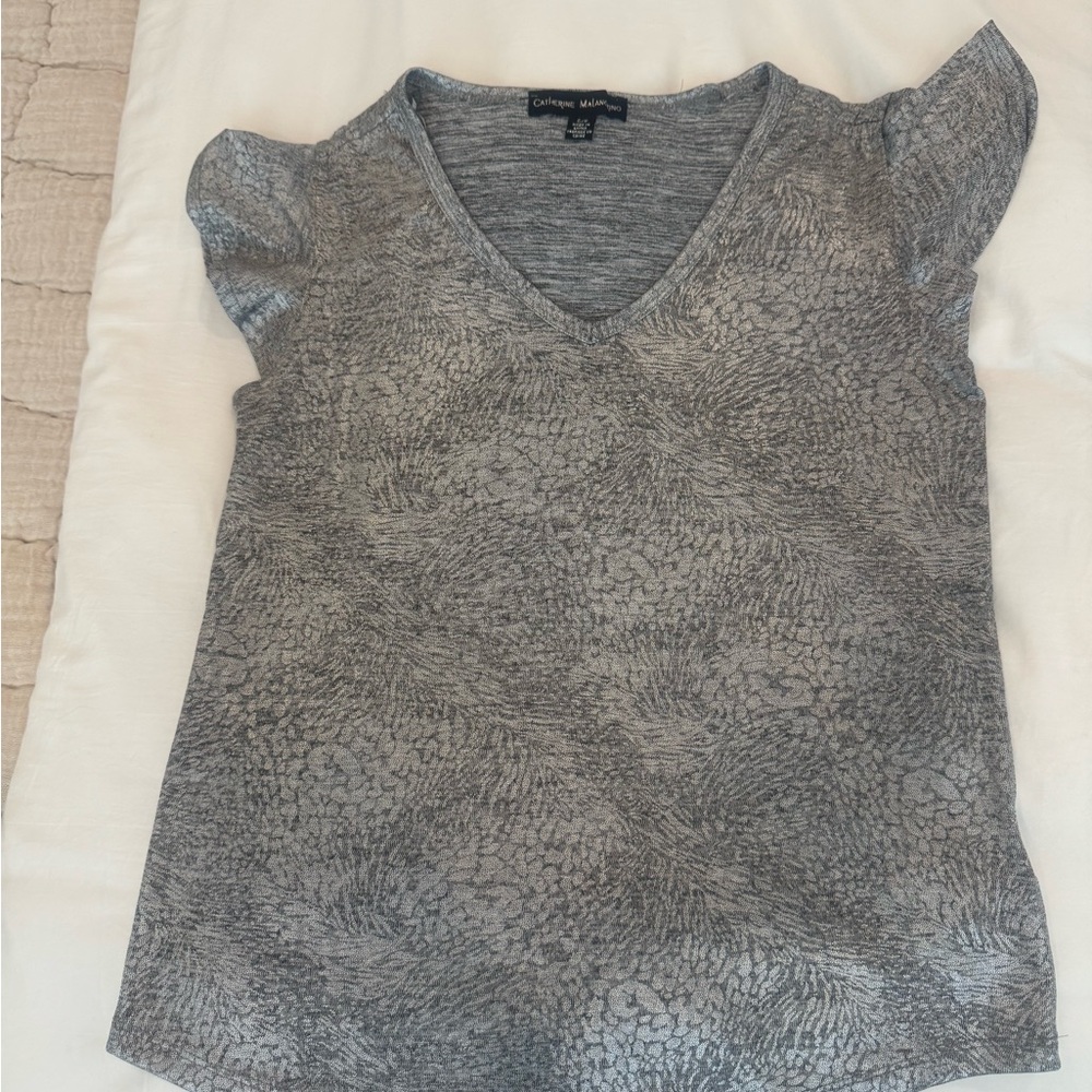 Catherine Malandrino Gray Women's Top